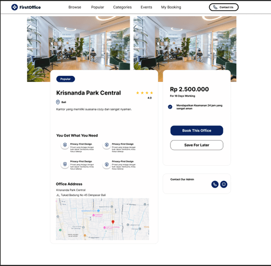 Website Rent Office Spaces